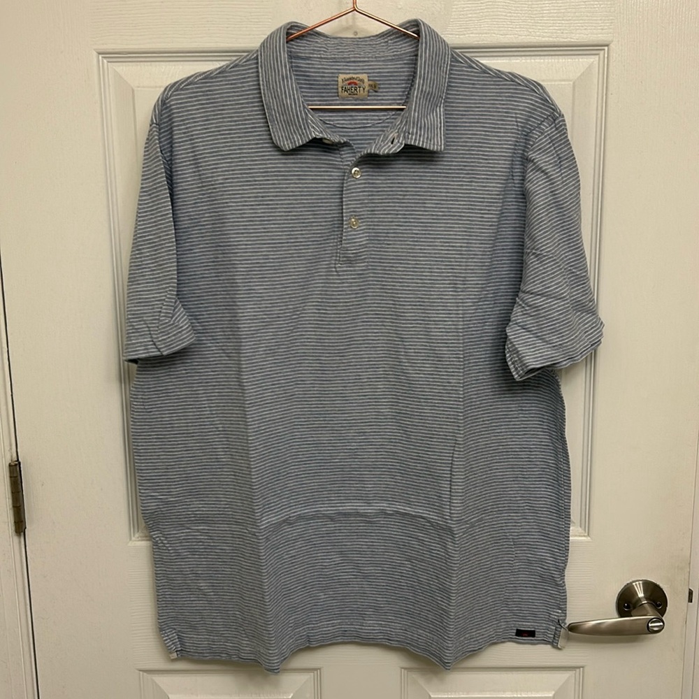 Faherty Men’s Short Sleeve Polo Shirt